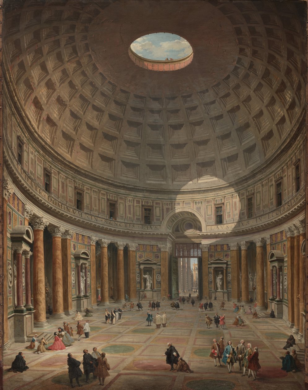 Interior do Panteão, Roma, 1747 de Giovanni Paolo Pannini