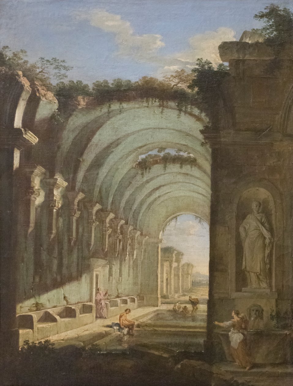 Ruínas com thermae de Giovanni Paolo Pannini