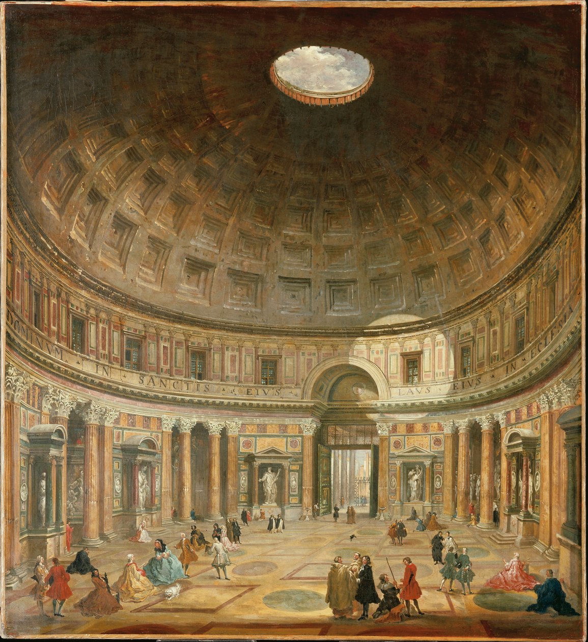 O interior do Panteão, Roma de Giovanni Paolo Pannini