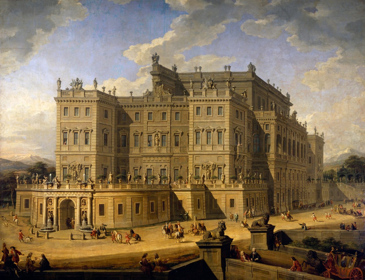 Vista do Castelo de Rivoli de Giovanni Paolo Pannini
