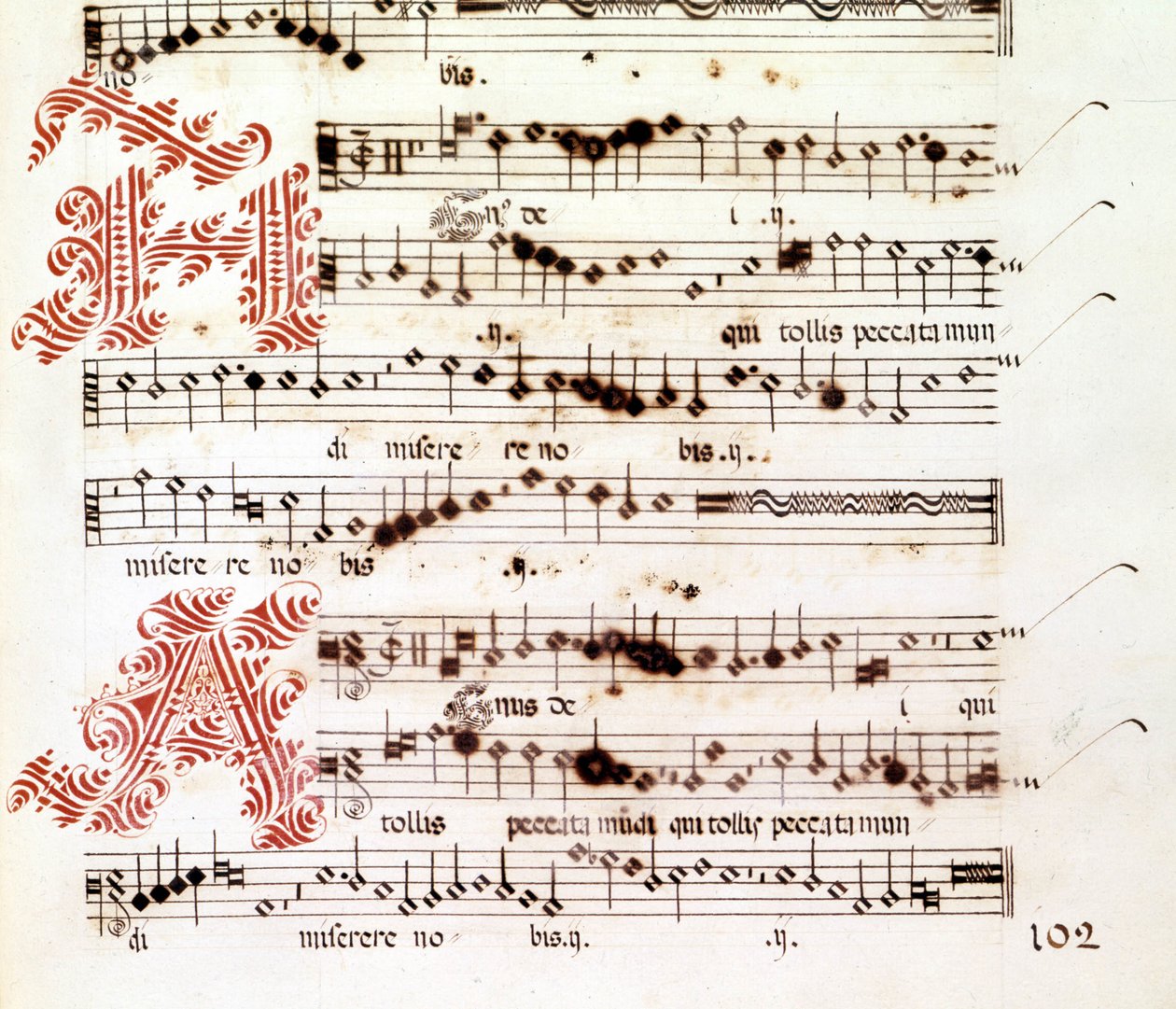 Agnus Dei dos "Mages of Mantua" de Giovanni Pierluigi da Palestrina (1525 - 1594), compositor italiano. de Giovanni Pierluigi da (after) Palestrina