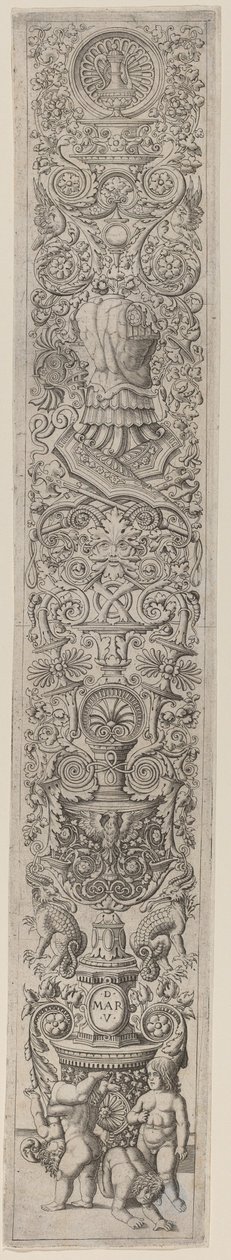 Painel Ornamental: Quatro Crianças Brincando de Giovanni Pietro Birago and Zoan Andrea