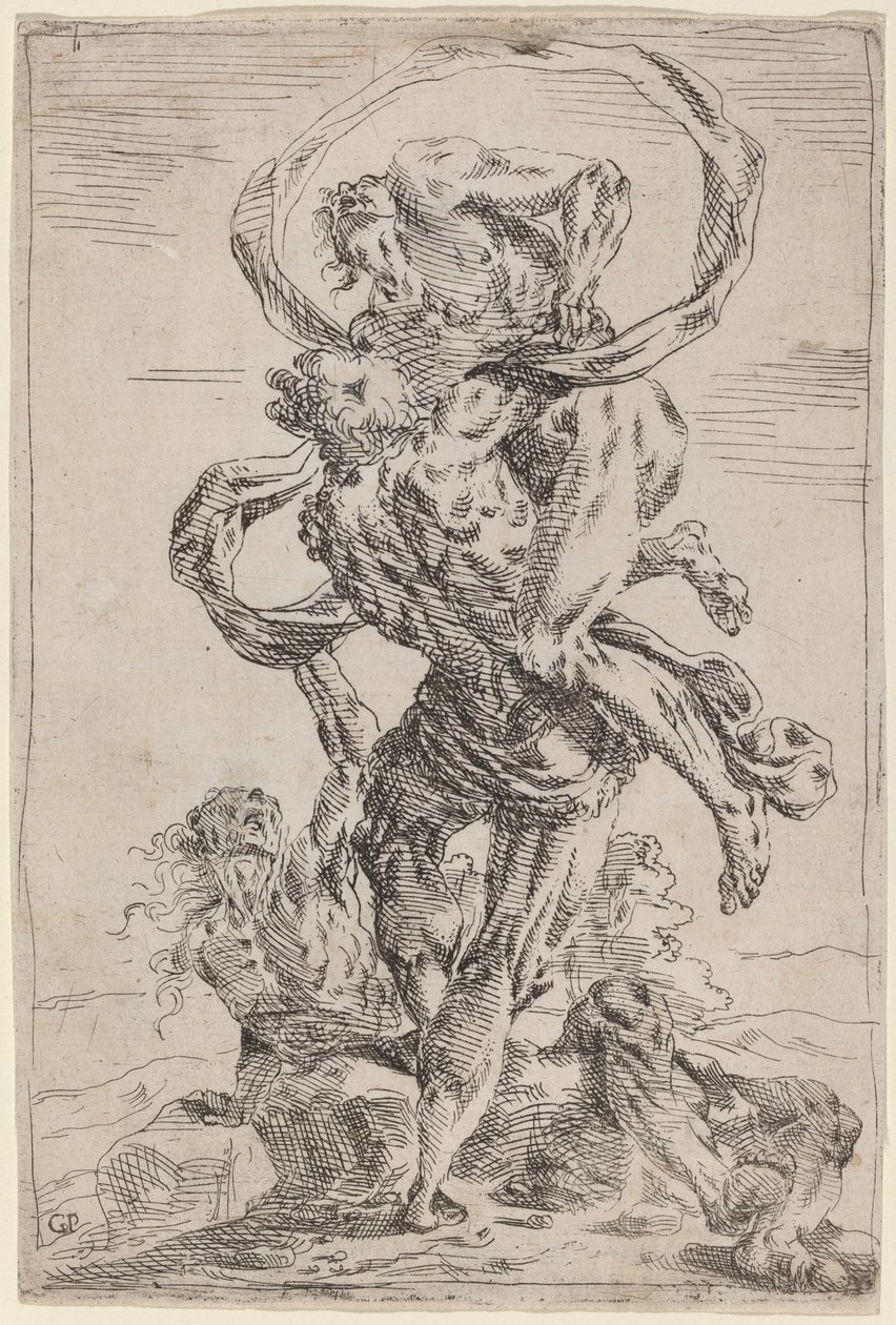 Hércules e Anteu de Giovanni Pietro Possenti