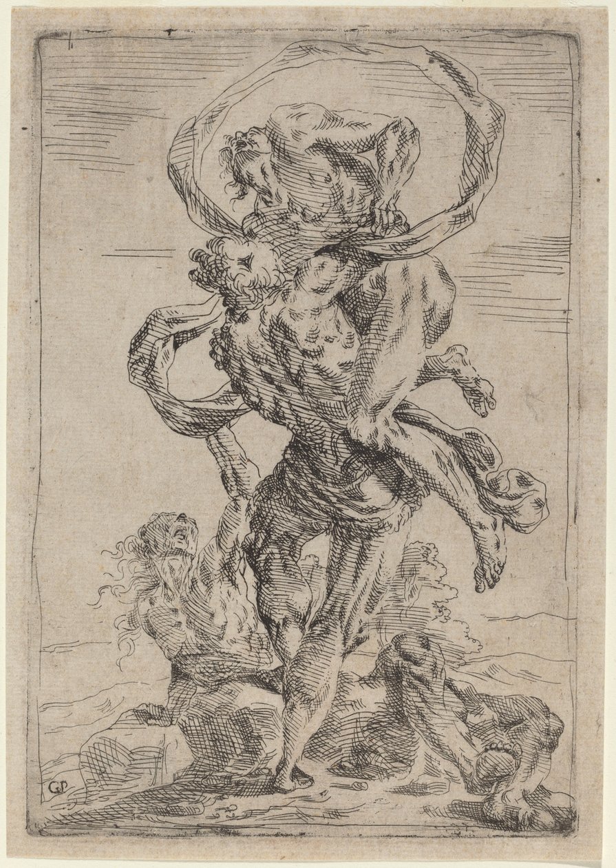 Hércules e Anteu de Giovanni Pietro Possenti