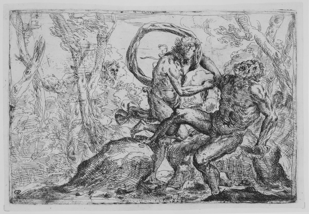 A esfola de Marsyas, meados do século XVII. de Giovanni Pietro Possenti