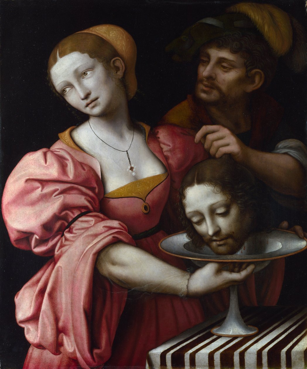 Giampietrino (1 Metade do 16º cen.) Salome Óleo sobre madeira ca 1510-1520 National Gallery, Londres 68,6x57,2 de Giovanni Pietro Rizzoli Giampietrino
