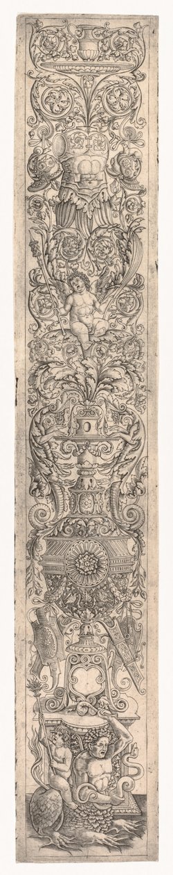 Painel Ornamental: Tritão montado por uma criança de Giovanni Pietro da Birago
