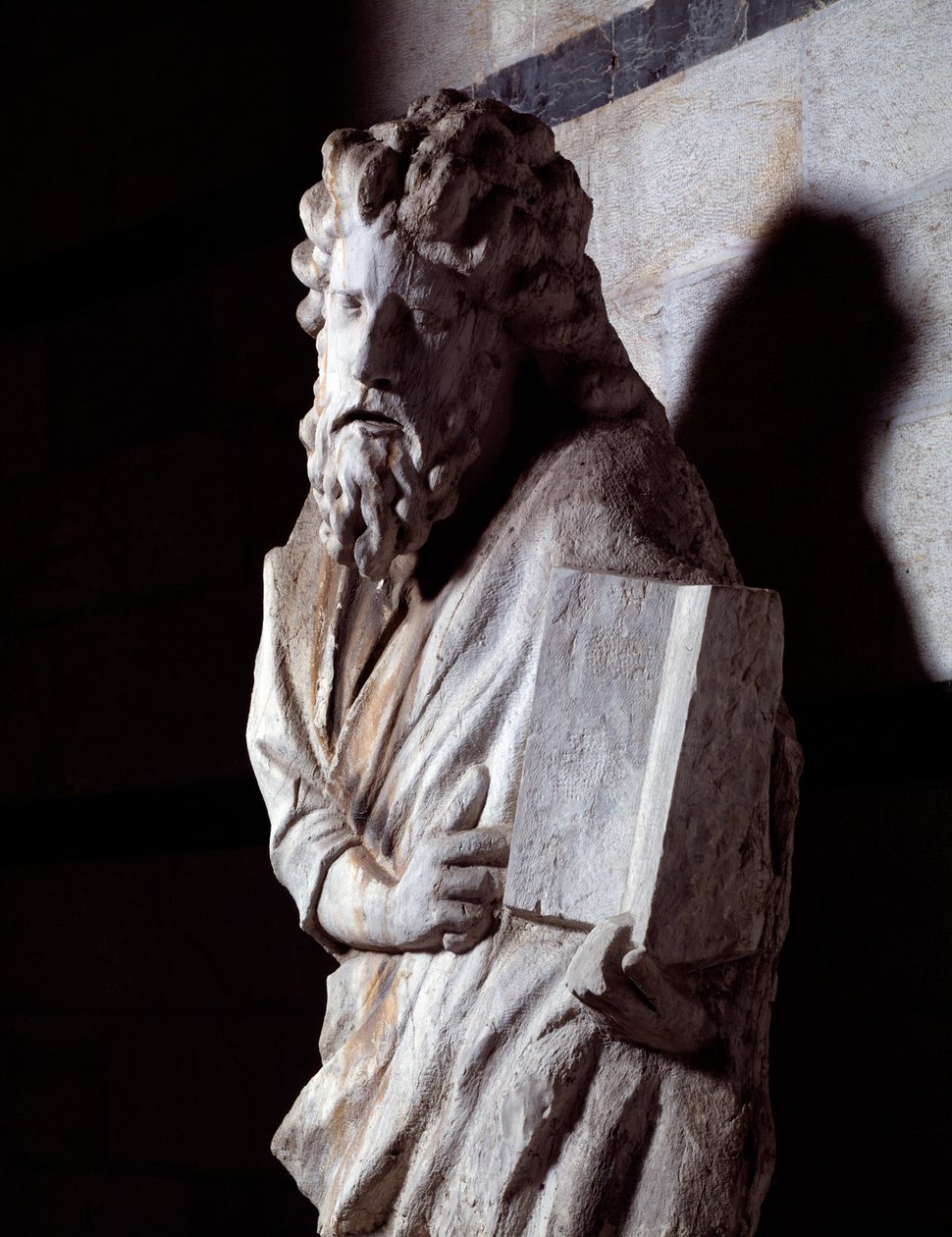 Figura de um profeta (Marble Sculpture, c.1306) de Giovanni Pisano