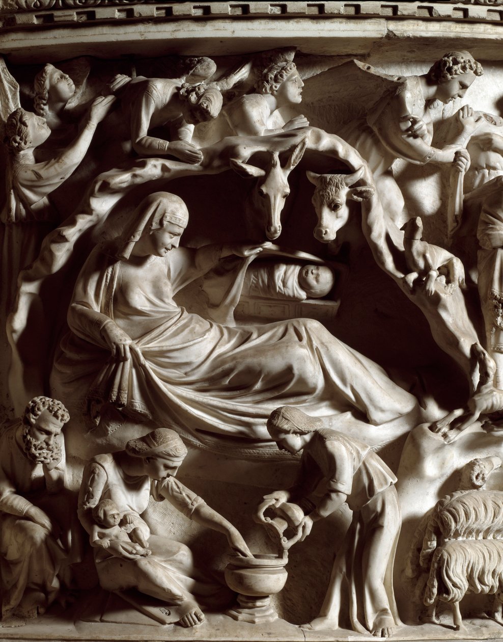 Natividade, detalhe de Giovanni Pisano