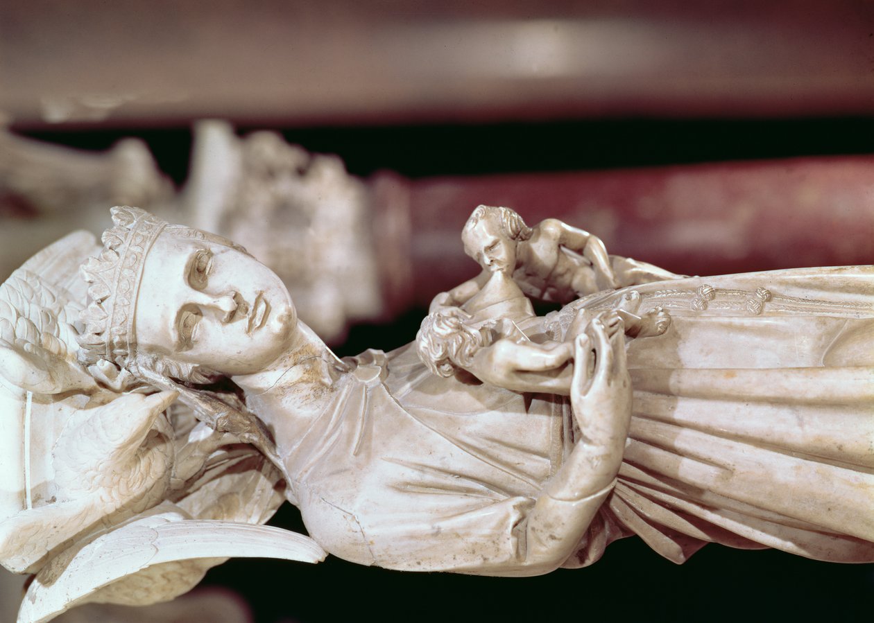 Púlpito, detalhe da escultura em mármore detalhe de 124321 de Giovanni Pisano