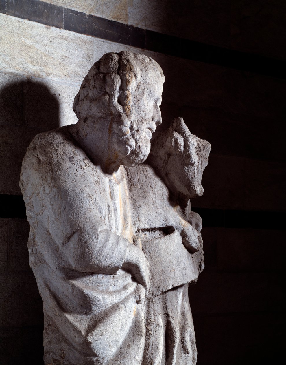 O Evangelista Lucas (Marble Sculpture, c.1306) de Giovanni Pisano