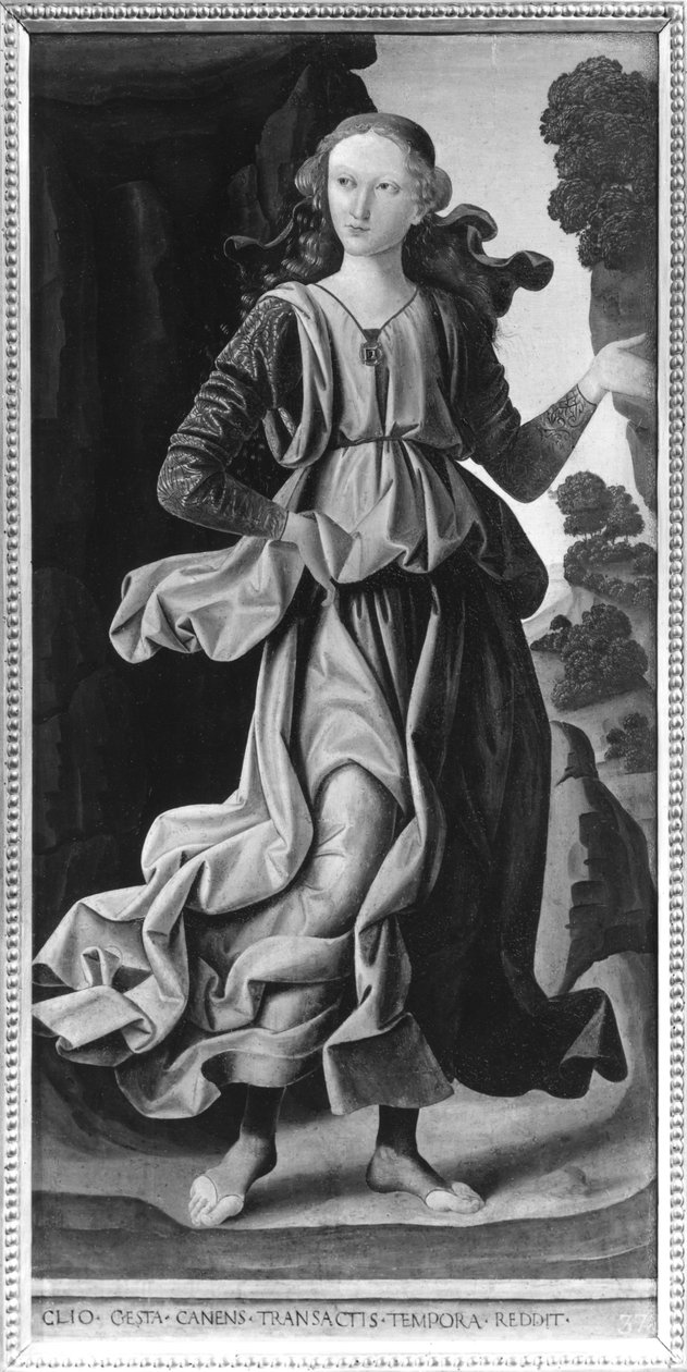 Clio, musa da história de Giovanni Santi or Sanzio