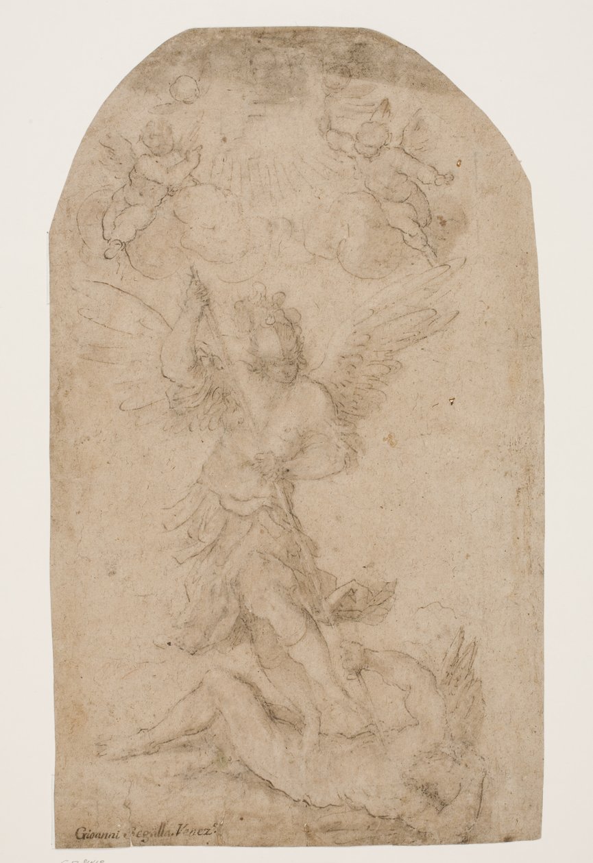 O arcanjo Miguel vencendo o diabo de Giovanni Segala