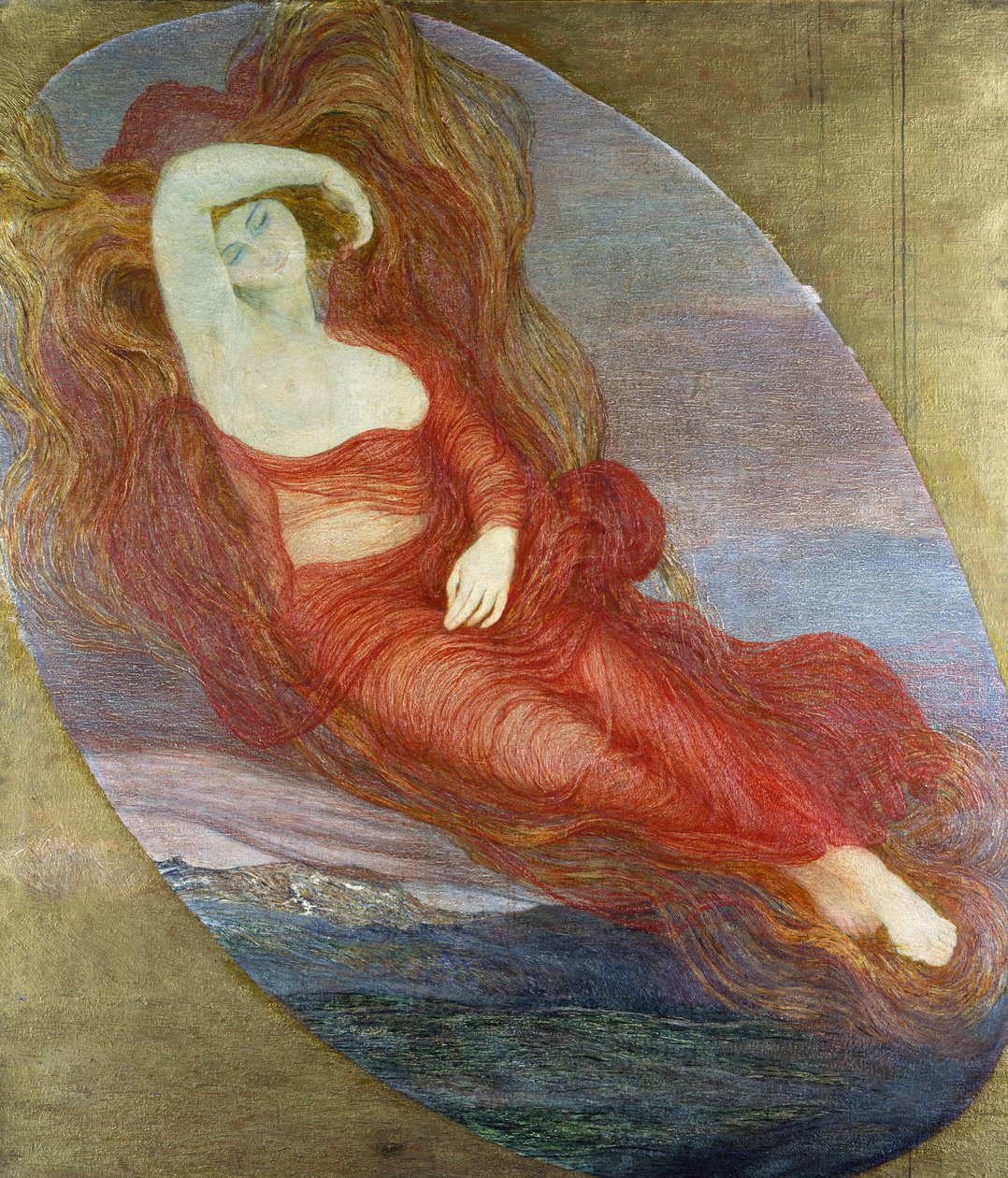 Deusa do Amor de Giovanni Segantini