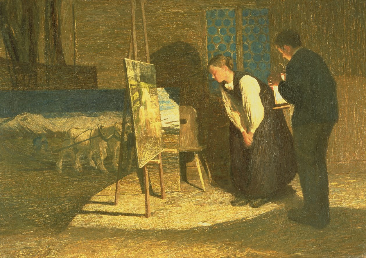 Meus modelos, 1888 de Giovanni Segantini