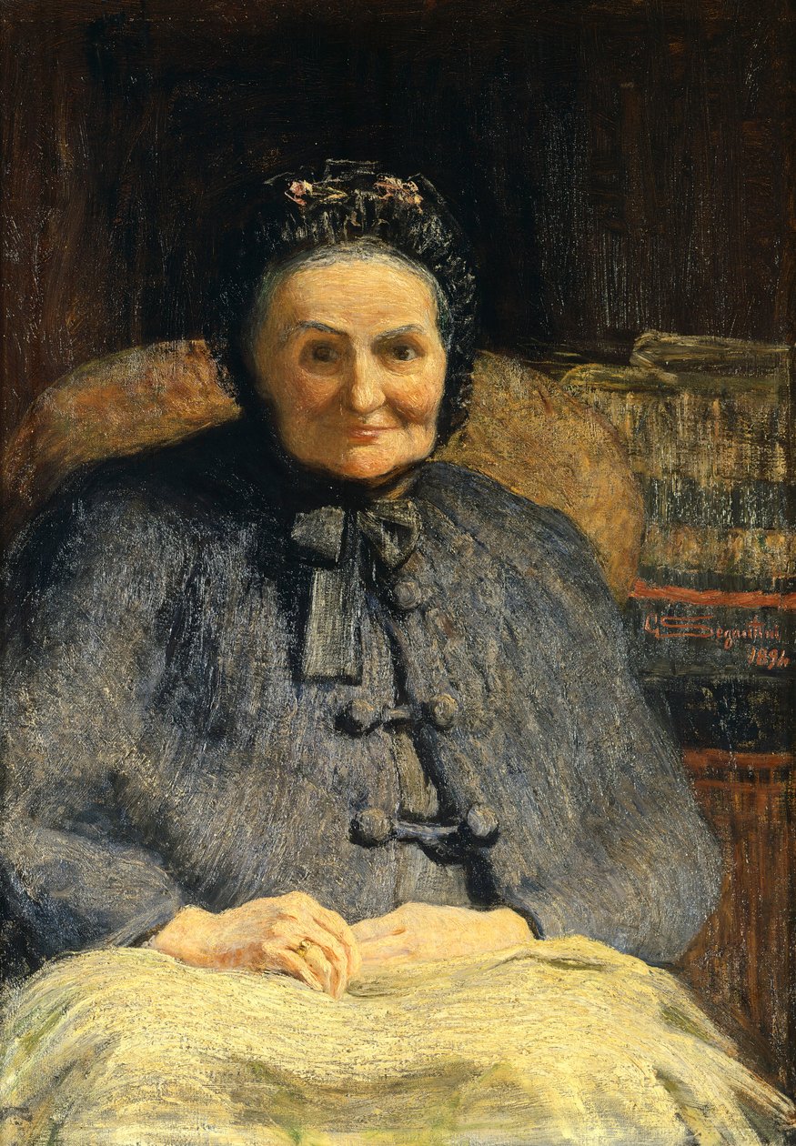 Retrato da Sra. Casiraghi Oriani, de Giovanni Segantini (1858-1899) de Giovanni Segantini