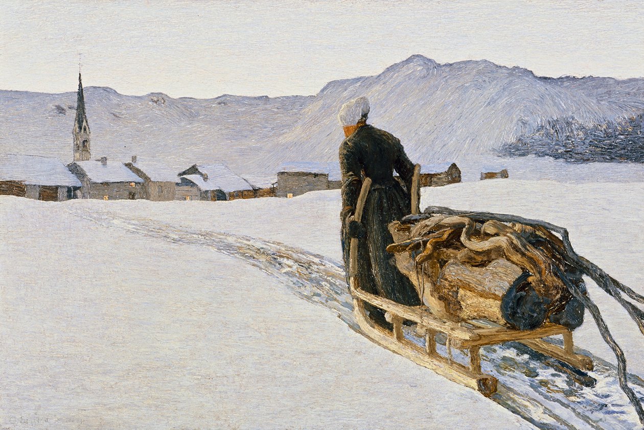 Regresso da floresta de Giovanni Segantini