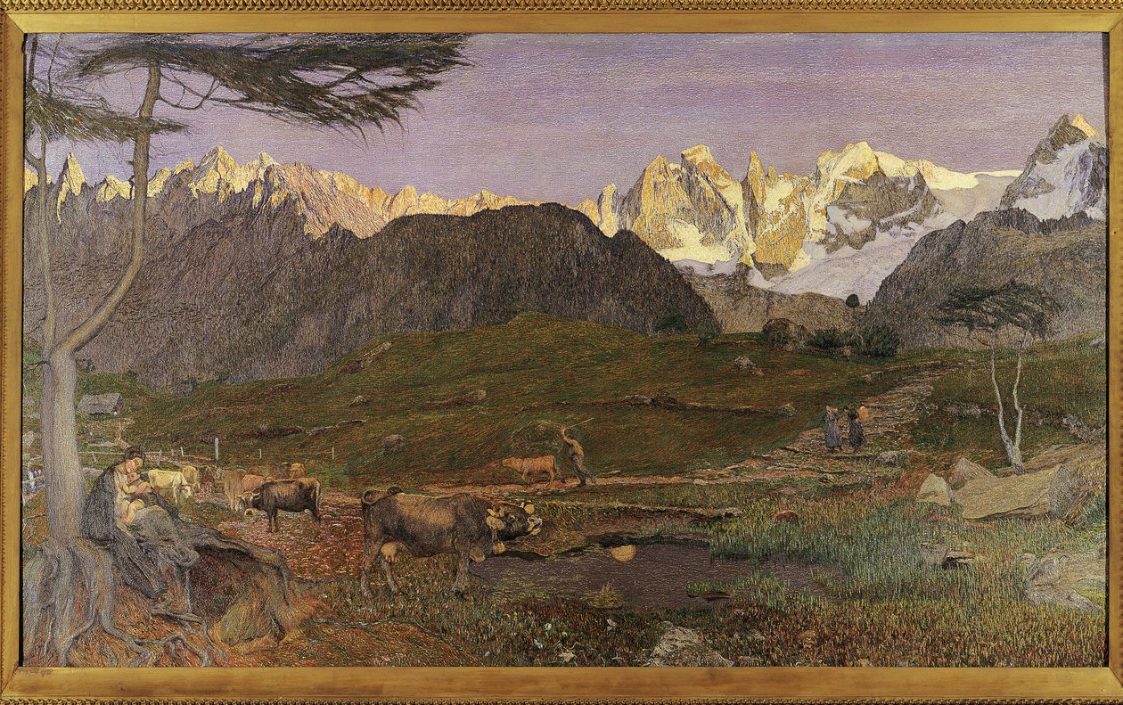 Suíça, Saint Moritz, Vida Tríptica Alpina de Giovanni Segantini