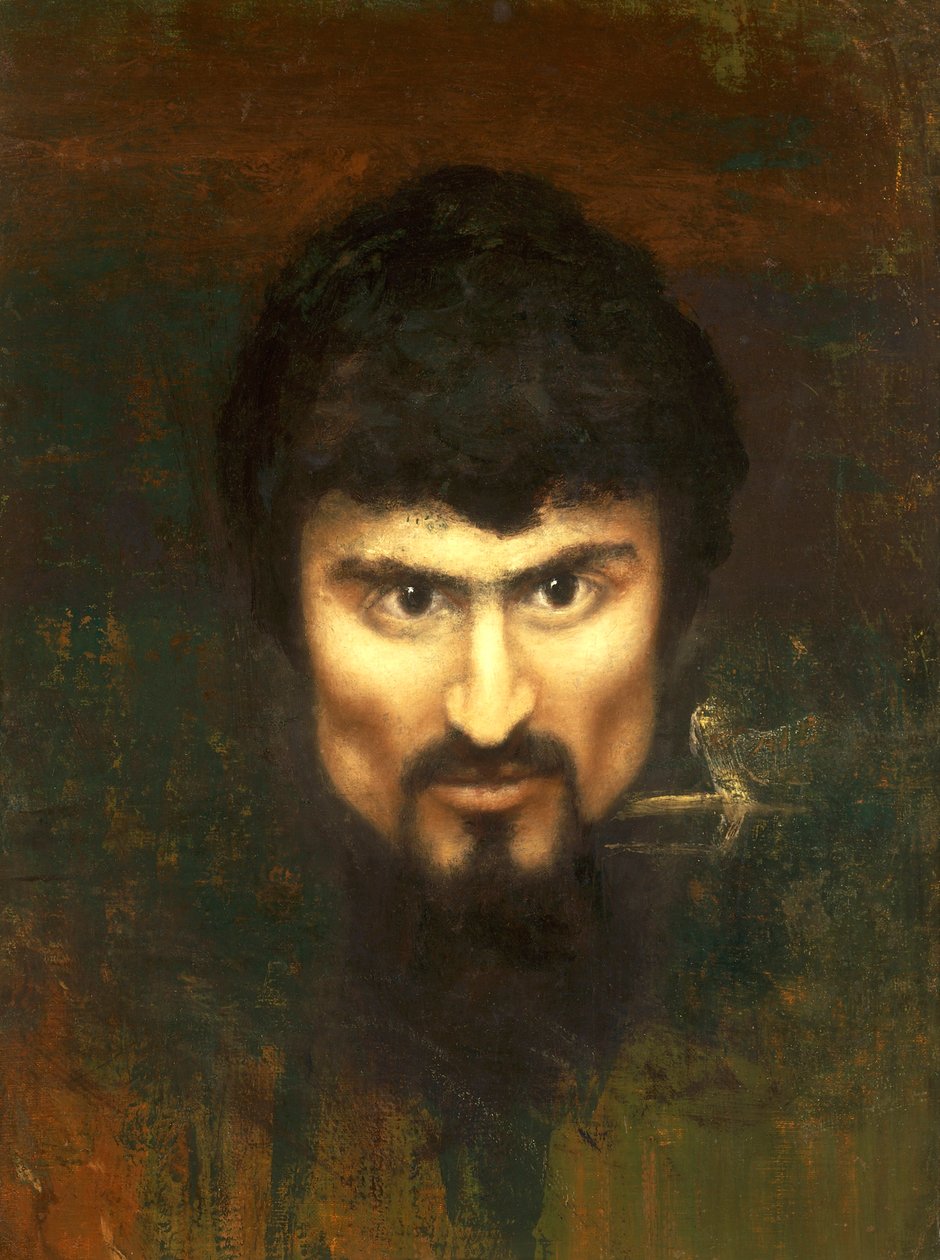 Suíça, Saint Moritz, Auto-retrato em 1882 de Giovanni Segantini