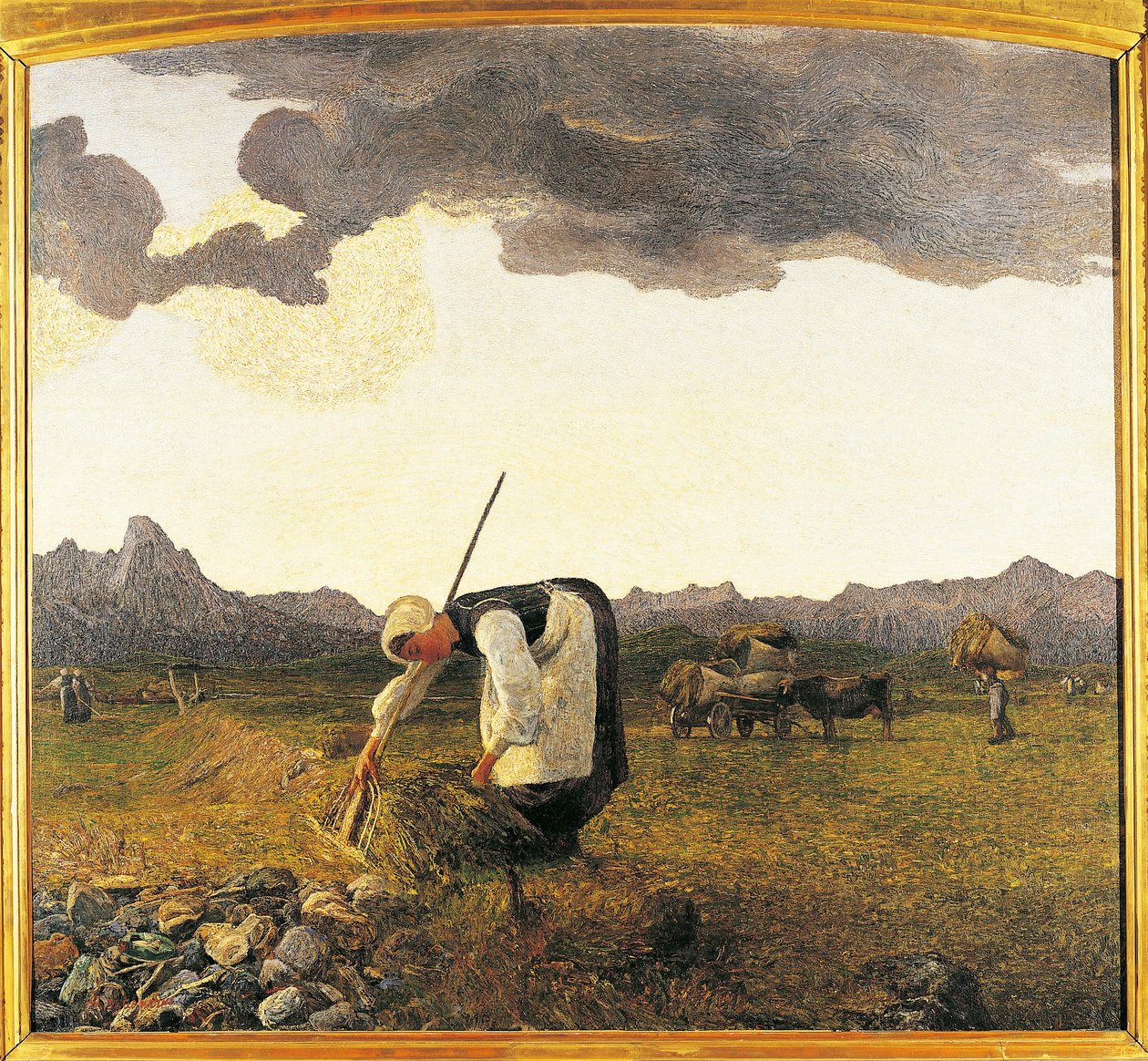 Suíça, Saint Moritz, The Hay Harvest de Giovanni Segantini