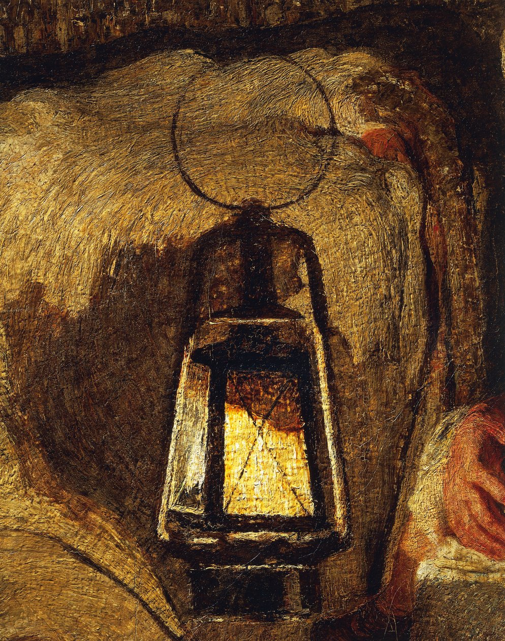 As Duas Mães, de Giovanni Segantini, detalhe de Giovanni Segantini