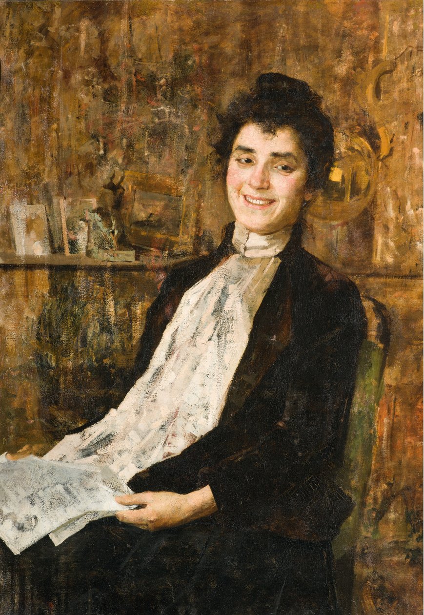 Retrato de sua esposa Luisa de Giovanni Sottocornola