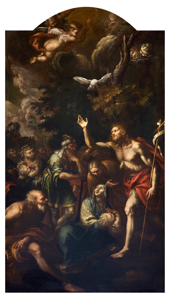 A Predição de São João Batista (Predication of John the Baptist) Pintura de Giovanni Stefano Doneda dit Il Montalto (1611-1689) 1666 Coleção Particular de Giovanni Stefano (1608 89) Danedi
