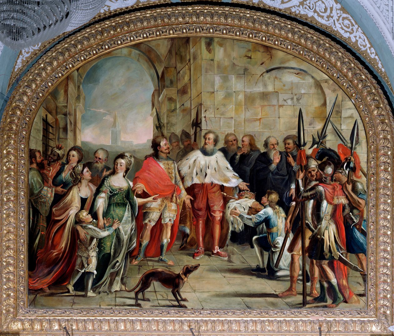James I de Chipre é libertado pelo doge de Génova Leonardo Montaldo, em 1383 (Pintura de Giovanni and Tagliafichi Emanuele David