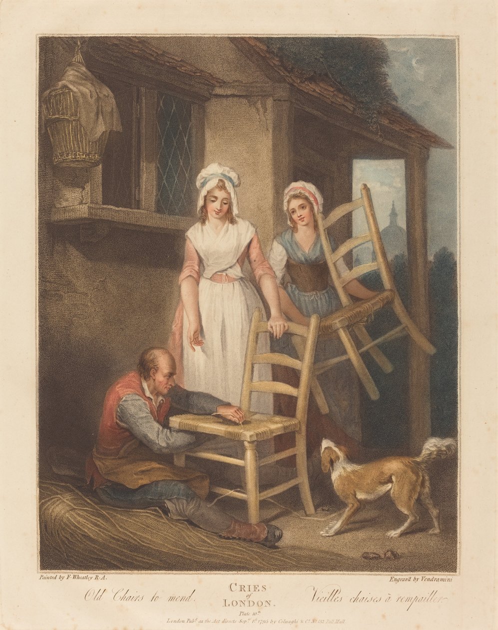 Cadeiras velhas para consertar de Giovanni Vendramini after Francis Wheatley