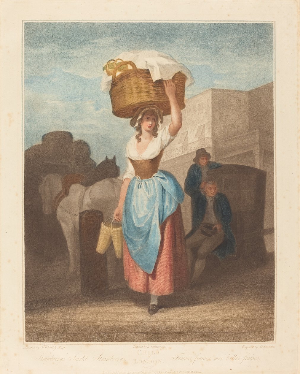 Morangos, Morangos Escarlate de Giovanni Vendramini after Francis Wheatley