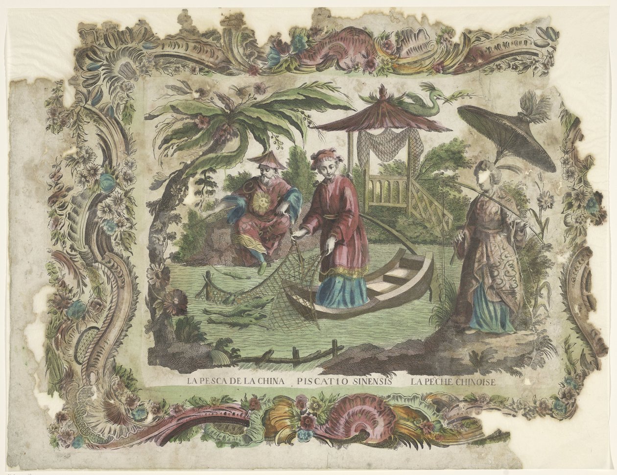 Vissers chineses
La pesca de la China / Piscatio Sinesis / La pêche Chinoise (título sobre o objecto) de Giovanni Volpato