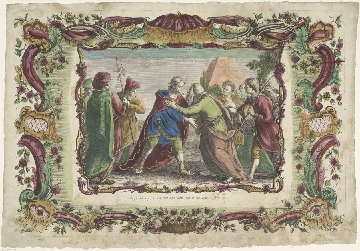 Joseph encontra seu pai em Goshen A Vida de José (título da série) de Giovanni Volpato