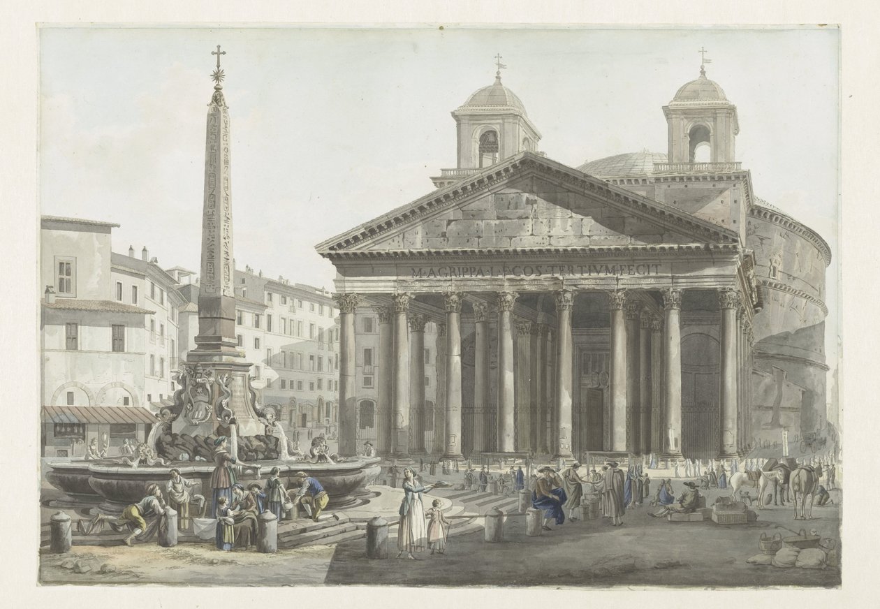 Panteão em Roma de Giovanni Volpato