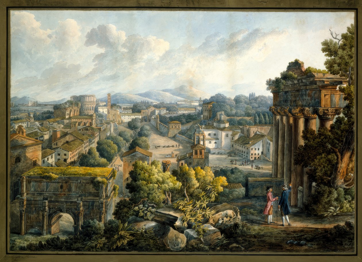 Vista do Fórum Romano de Giovanni Volpato