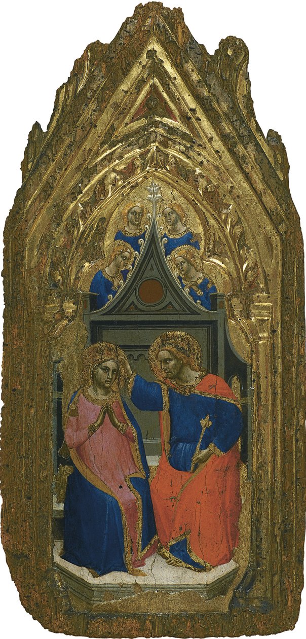 A coroação da Virgem com quatro anjos de Giovanni da Bologna