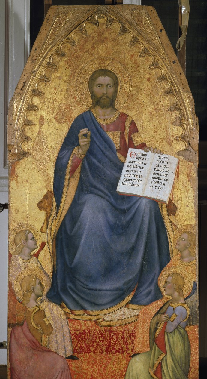 Cristo Juiz - Óleo sobre madeira de Giovanni da Milano