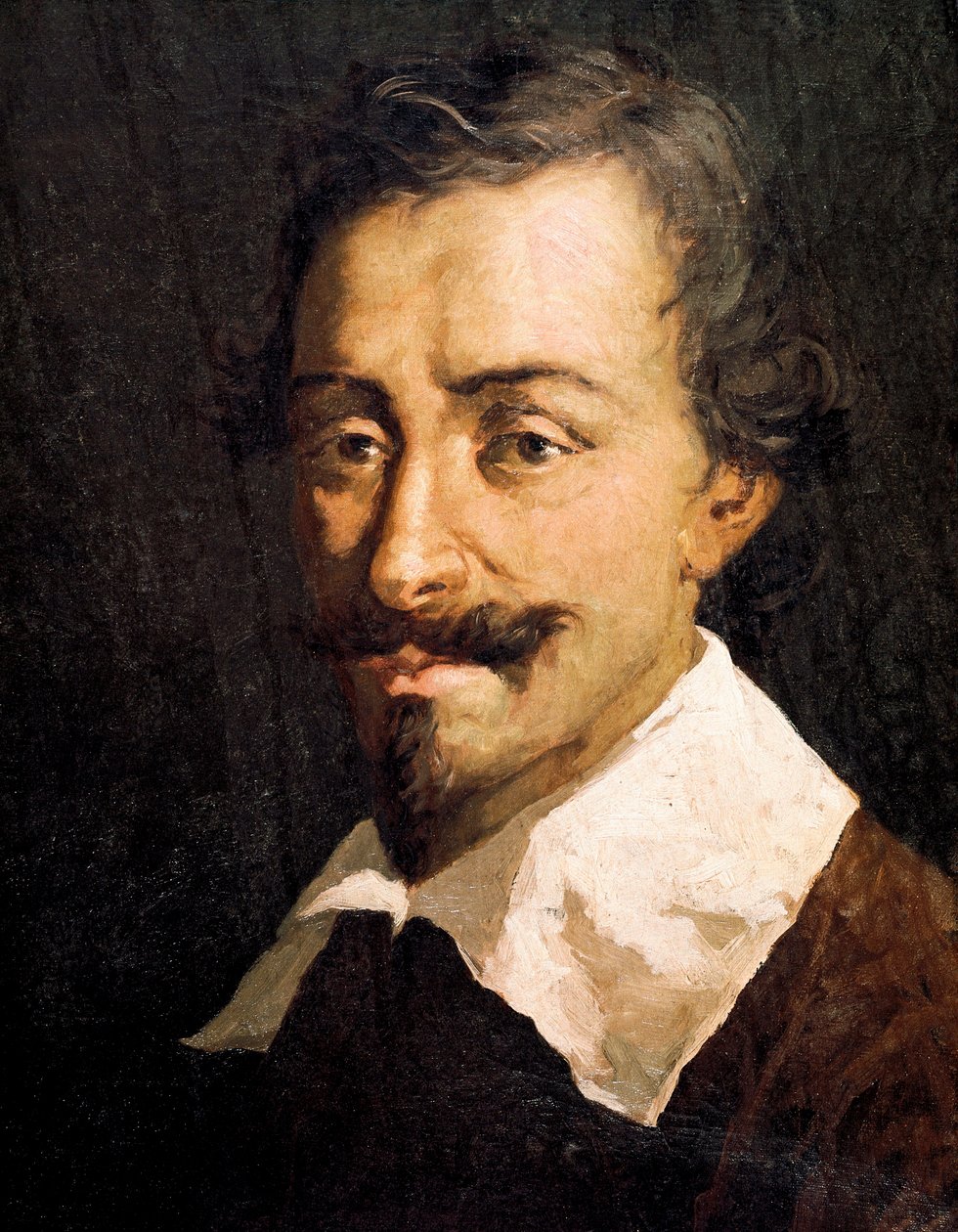 Retrato do compositor e teórico belga Johannes Tinctoris, detalhe de Giovanni da Udine (after)