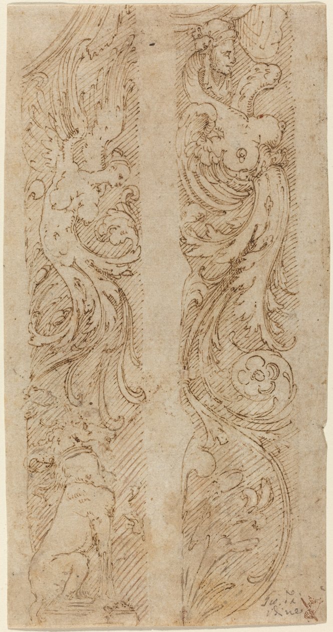 Decorações grotescas para painéis de parede de Giovanni da Udine