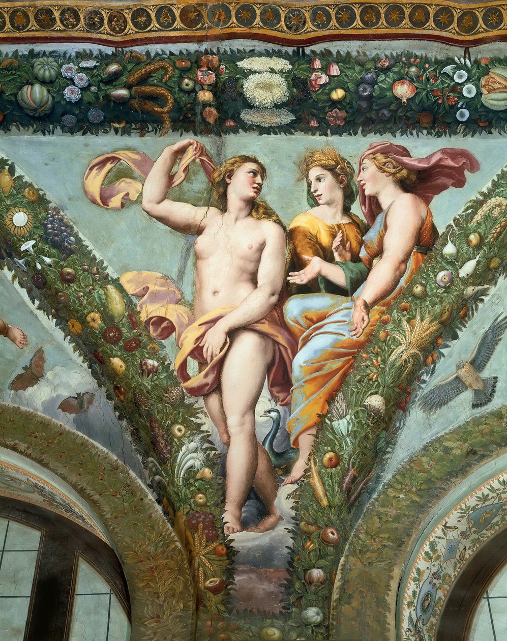 Vênus, Ceres e Juno, 1517. de Giovanni da Udine