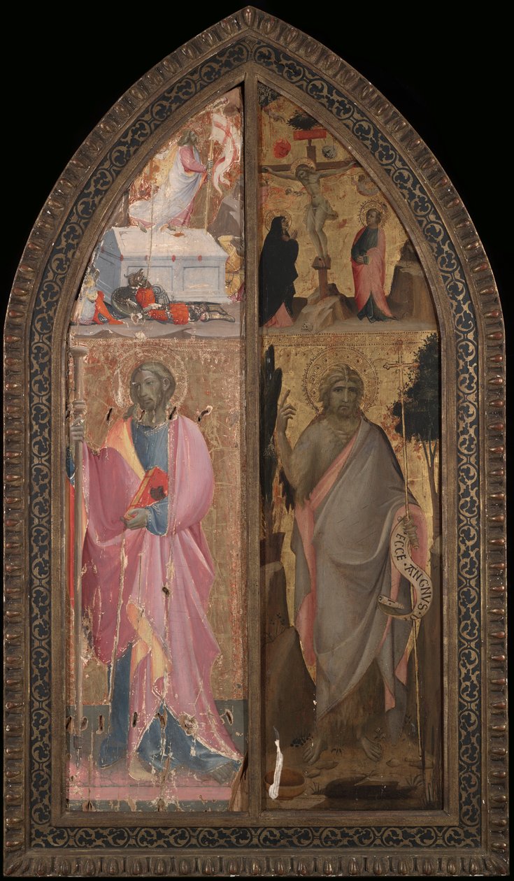 São Tiago Maior e Ressurreição, São João Baptista e Crucificação de Giovanni dal Ponte