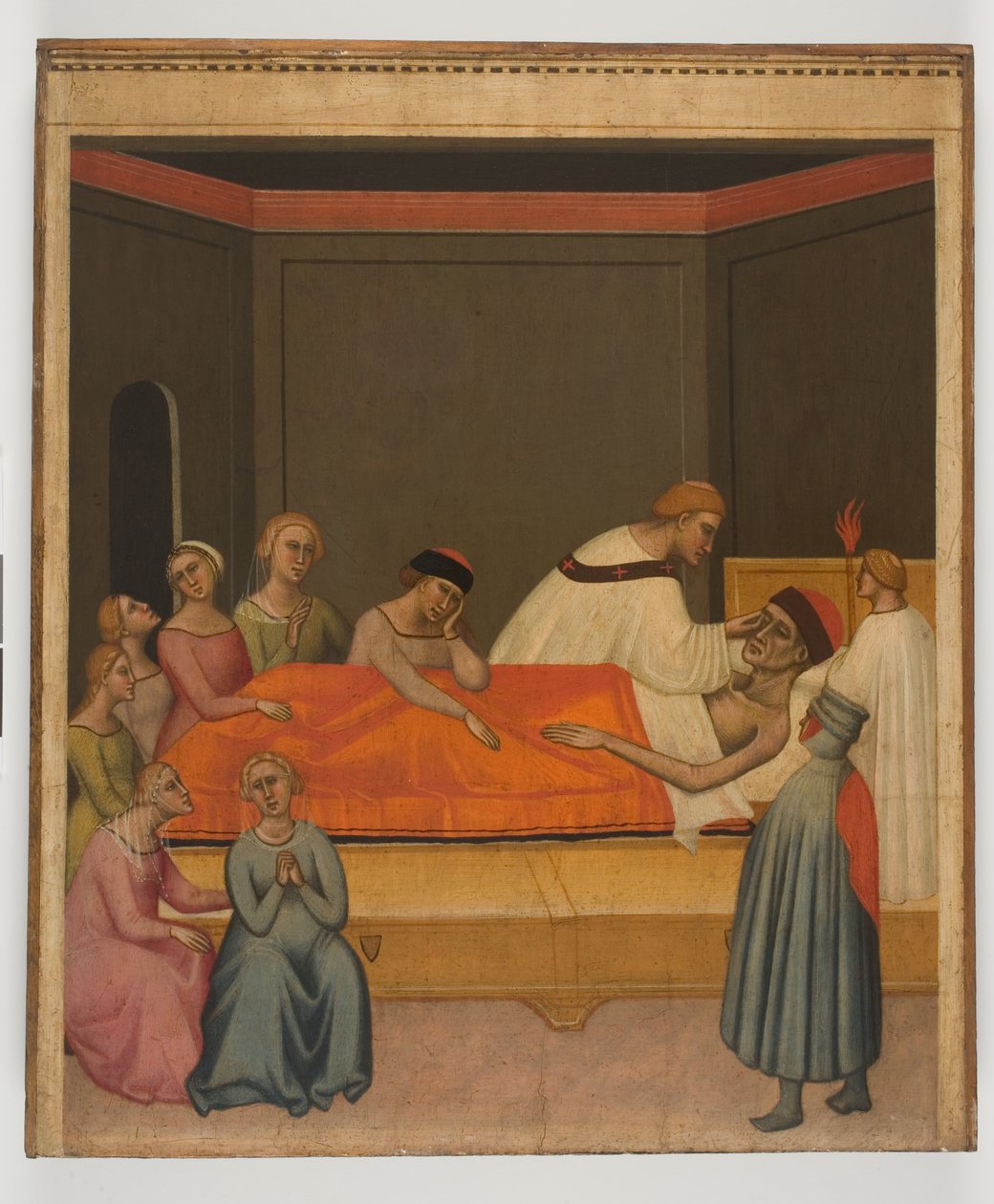 Extreme Unction, c.1360 (tempera no painel) de Giovanni del Biondo dal Casentino