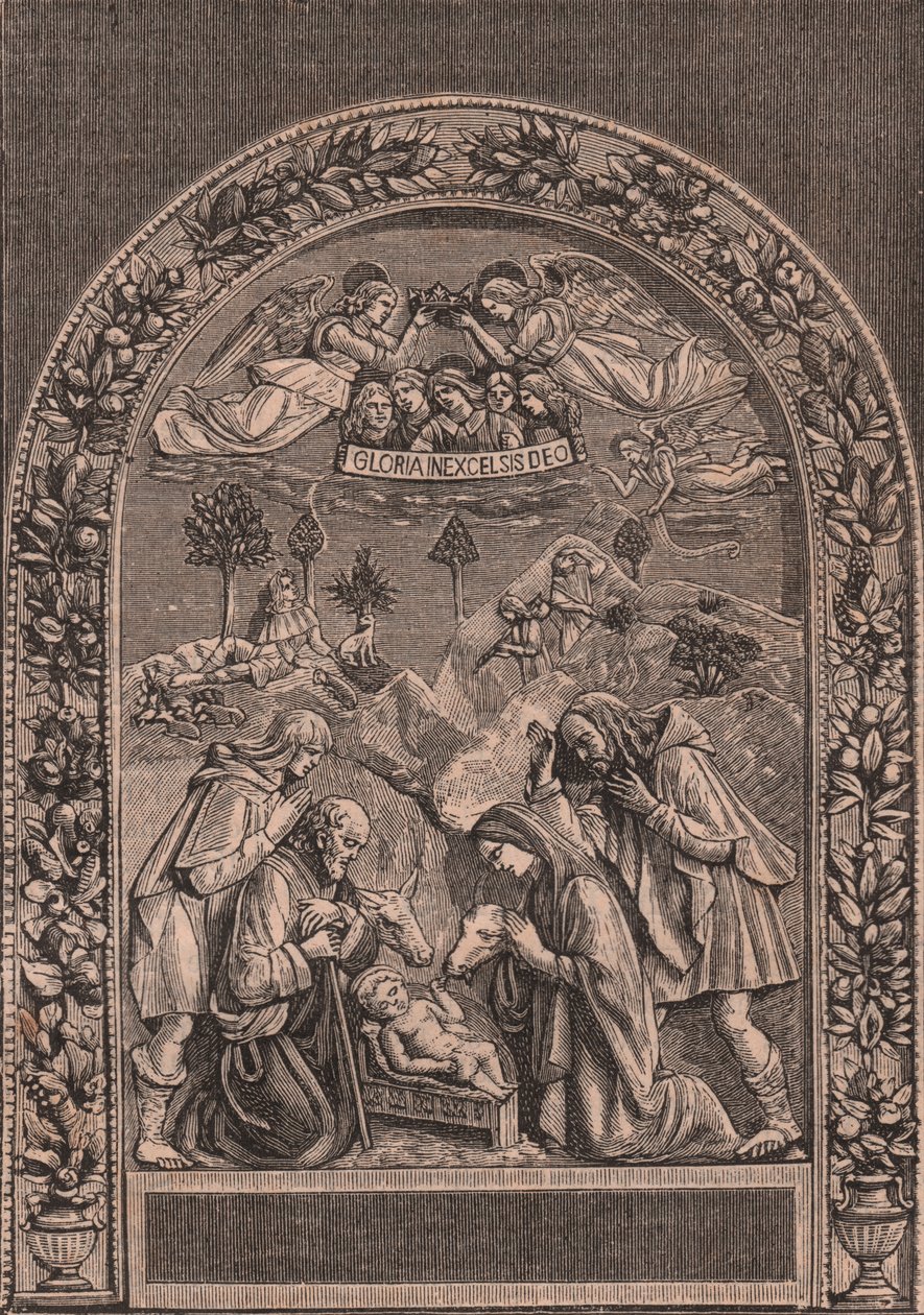Natividade de Giovanni della Robbia (1469-1529 ou 1530), Pinacoteca di Citta di Castello, Umbria, Itália, talha de Le cento citta d