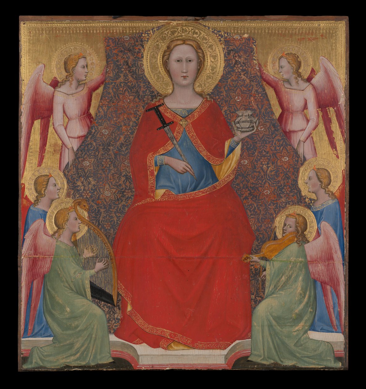 Santa Lucy Enthroned de Giovanni di Bartolomeo Cristiani