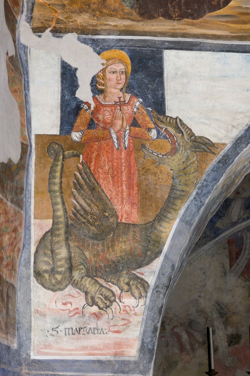 Santa Margarida de Antioquia, mártir de Giovanni di Cherasco Botoneri