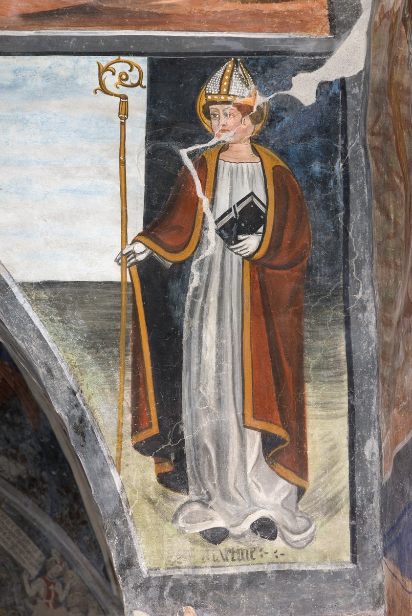 São Martinho de Tours, bispo e soldado romano de Giovanni di Cherasco Botoneri