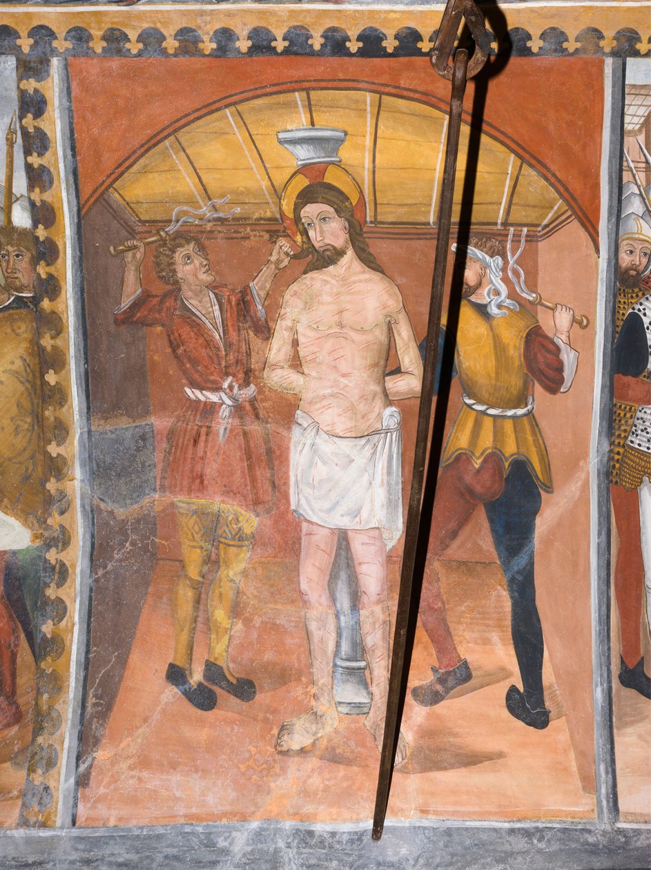 Histórias da Paixão de Cristo: Jesus Flagelado de Giovanni di Cherasco Botoneri