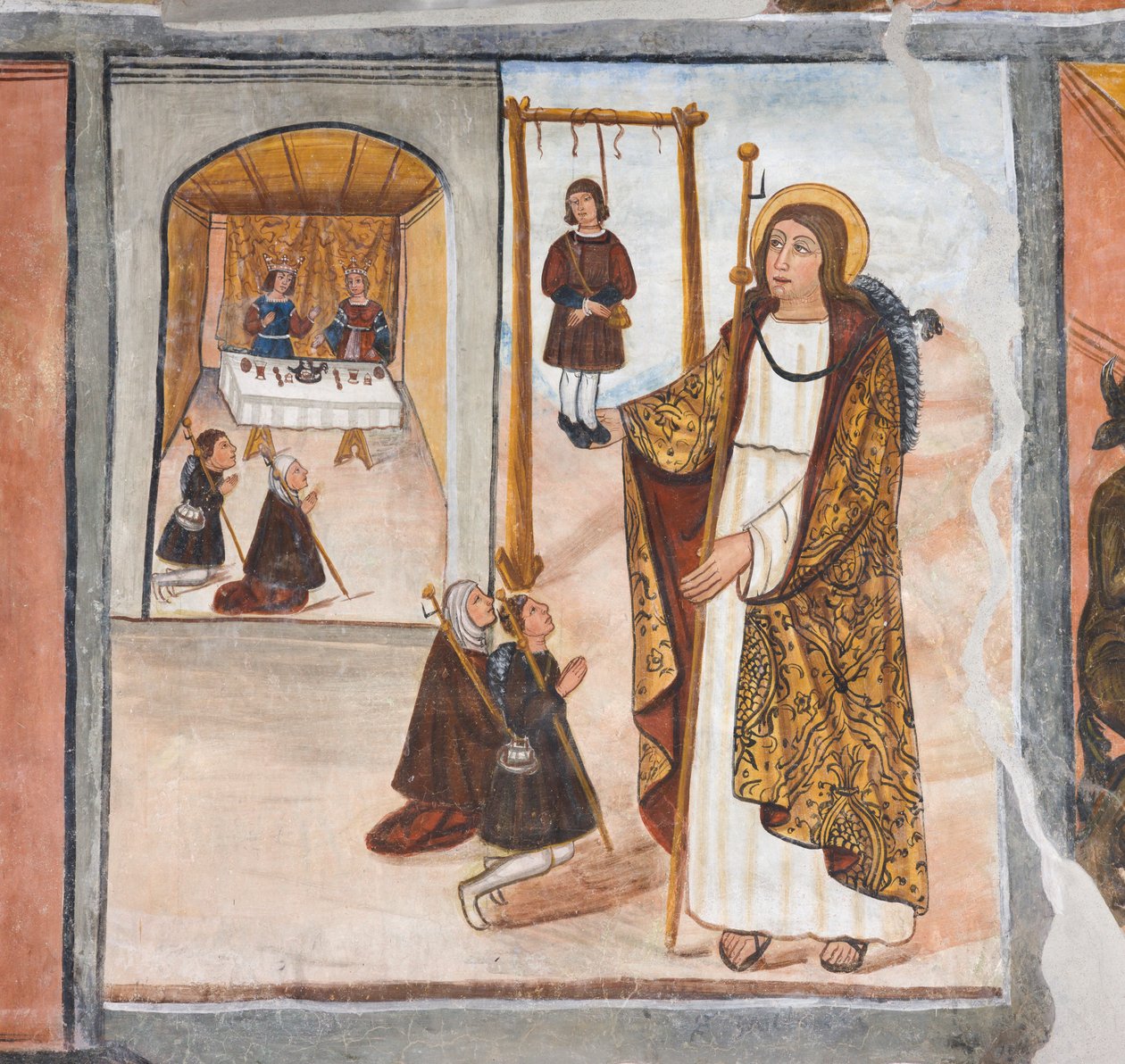 O milagre de Santiago em Santo Domingo de la Calzada de Giovanni di Cherasco Botoneri