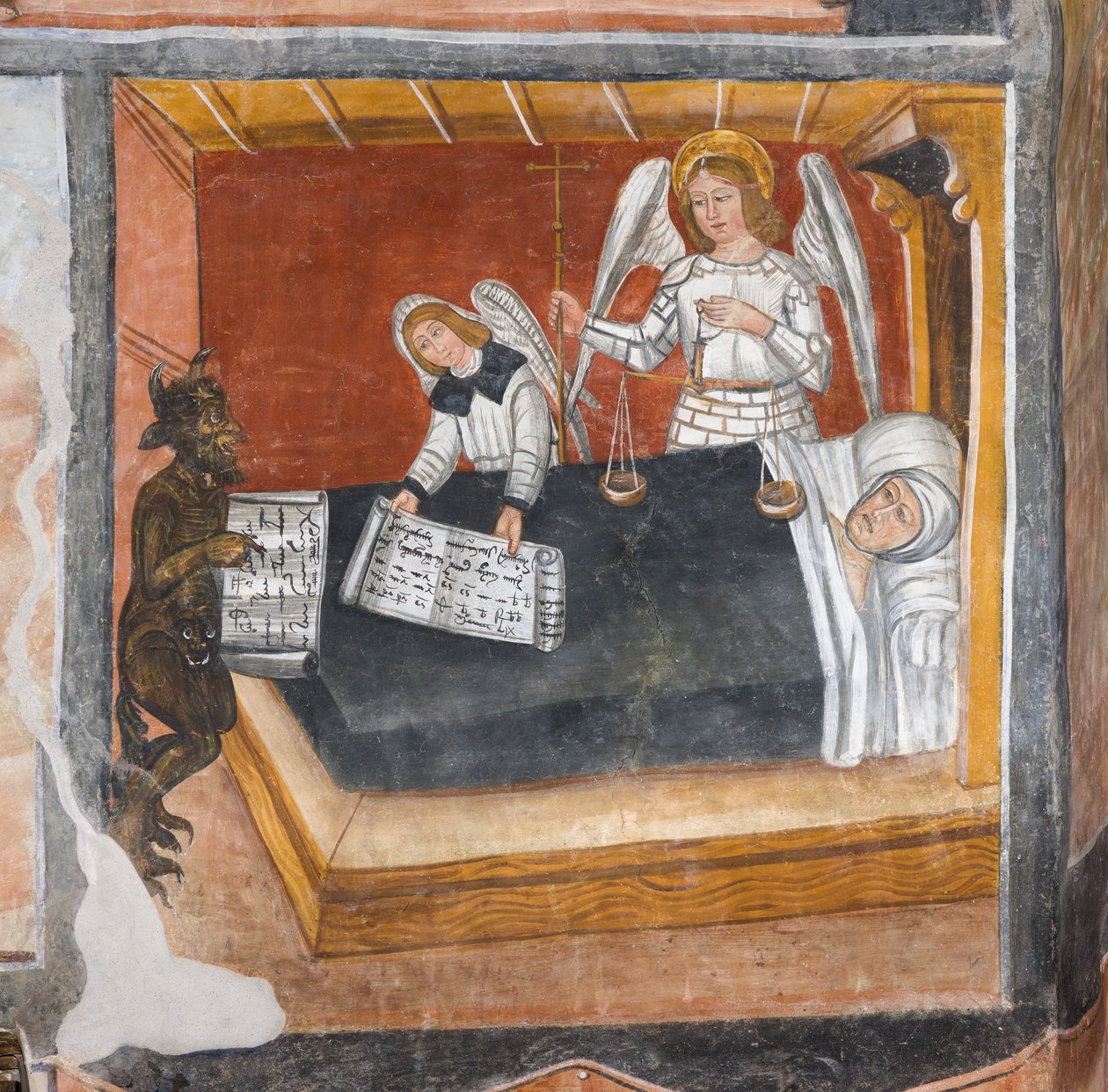 O julgamento da alma no seu leito de morte de Giovanni di Cherasco Botoneri