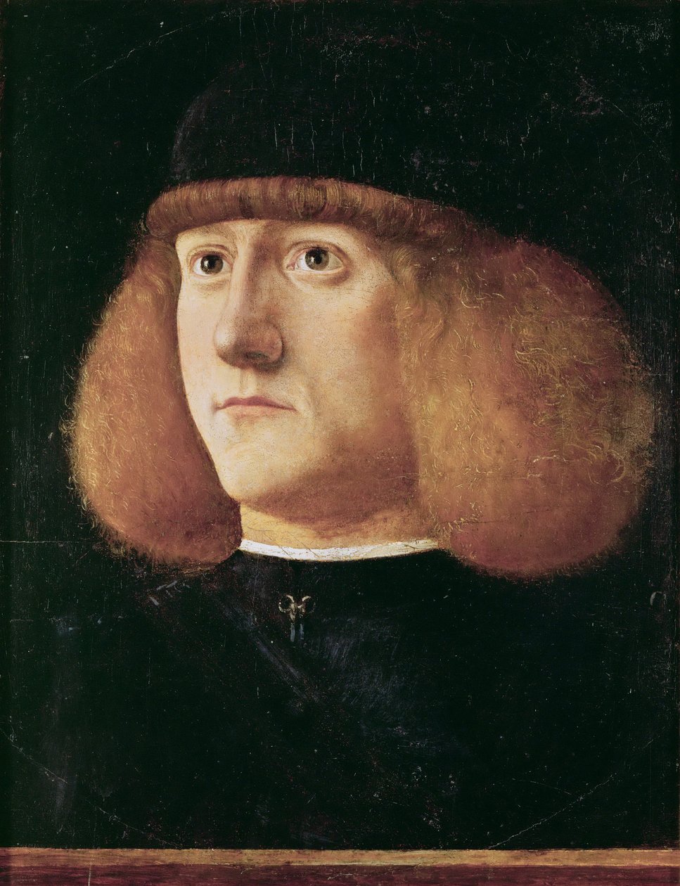 Renascença : Retrato de um Jovem por Mansueti, Giovanni di Niccolo (c. 1465-1527), c. 1500. Óleo sobre madeira, 29,7x22,3. Museu de História da Arte, Vienne de Giovanni di Niccolo Mansueti