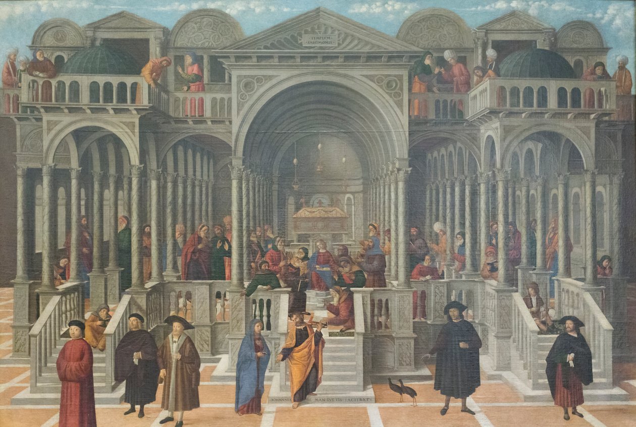 A disputa no templo de Jesus entre os médicos de Giovanni di Niccolo Mansueti